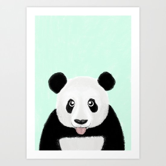 Cute Panda Art Print