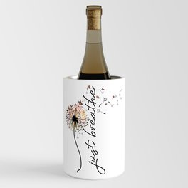 Just Breathe Dandelion Inspirational Wine Chiller