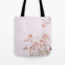 FRENCH PALE ROSES Tote Bag
