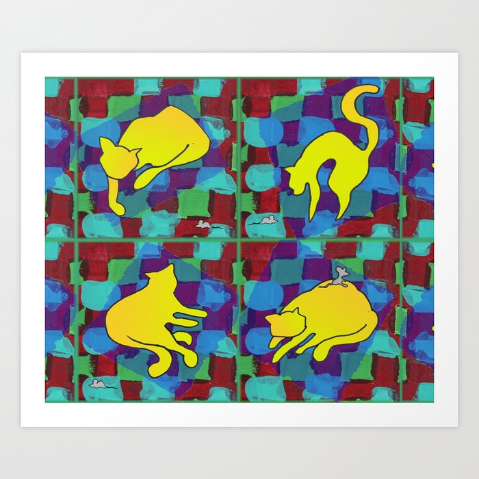 Cats and Mice Art Print