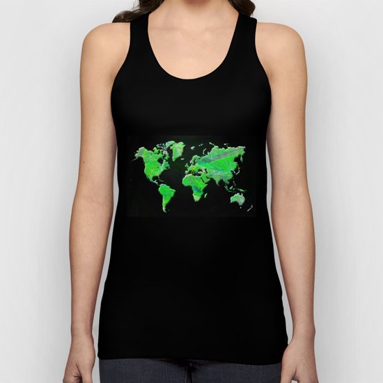 World Map Unisex Tank Top