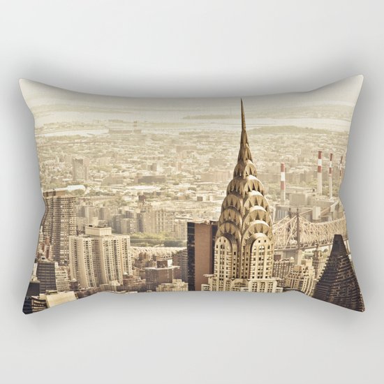 New York City Skyline Rectangular Pillow