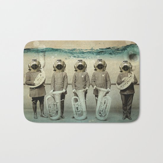 the diving bell Tuba quintet Bath Mat