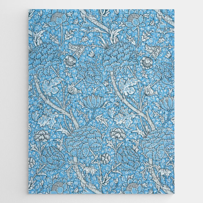William Morris "Cray" 8. blue Jigsaw Puzzle