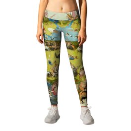 The Garden of Earthly Delights, Center Panel by Hieronymus Bosch Leggings | Masterpiece, Bible, Earthlydelights, Hell, Creatures, Bosch, Heaven, Symbolism, Creation, Nude 