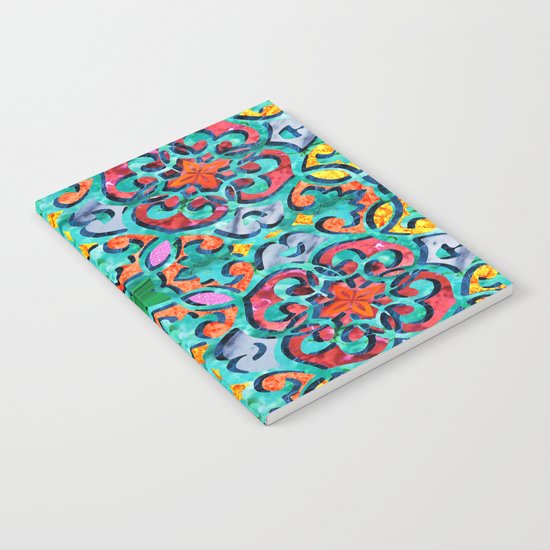 Moroccan Mandala Tile 01 Notebook