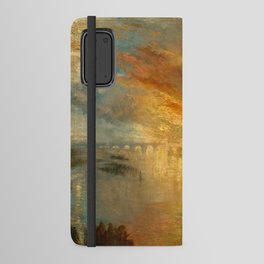 The Burning of the Houses of Lords and Commons, 16 October 1834 by Joseph Mallord William Turner Android Wallet Case