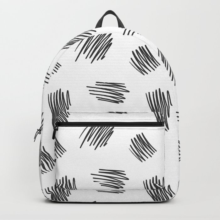 Scribbles (Black and White) Backpack