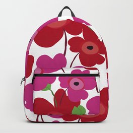 Graphic flowers:Royal red Backpack