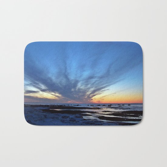 Cloud Streaks at Sunset Bath Mat