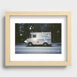 ice cream truck 35mm Recessed Framed Print