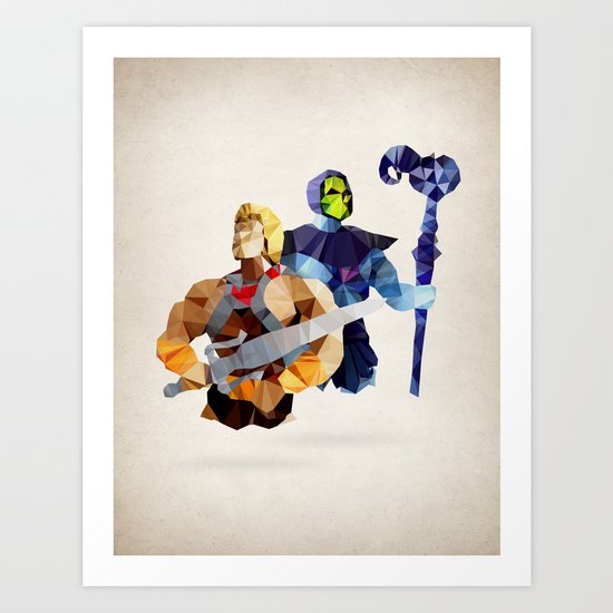 Polygon Heroes - Masters Art Print