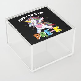 Ready To Rock Pre-K Dabbing Unicorn Acrylic Box