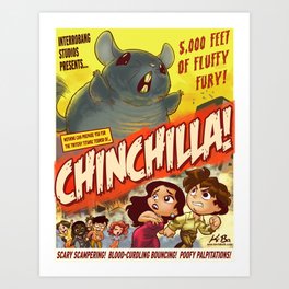 CHINCHILLA! Art Print