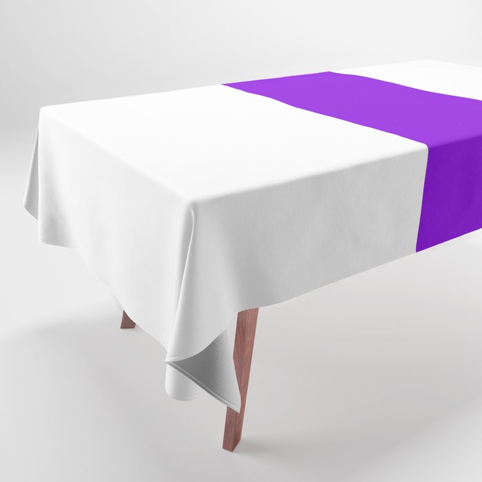 I (Violet & White Letter) Tablecloth