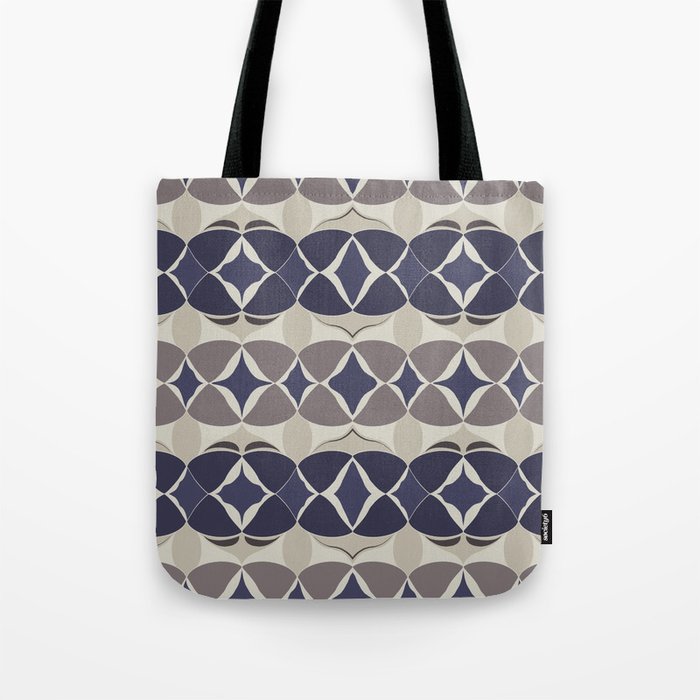 Modern abstract big weave pattern - Blue Tote Bag
