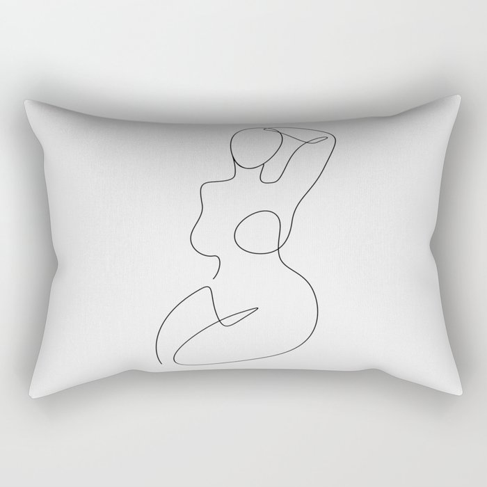 Full Female Figure Rectangular Pillow