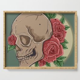 Skull_and_Roses Serving Tray