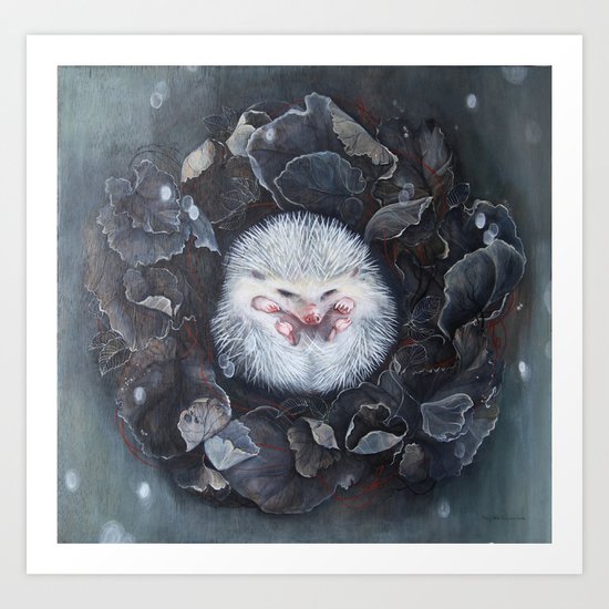 Hedgehog Art Print