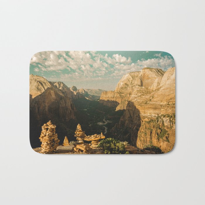 Zion Mornings - National Parks Nature Photography Bath Mat