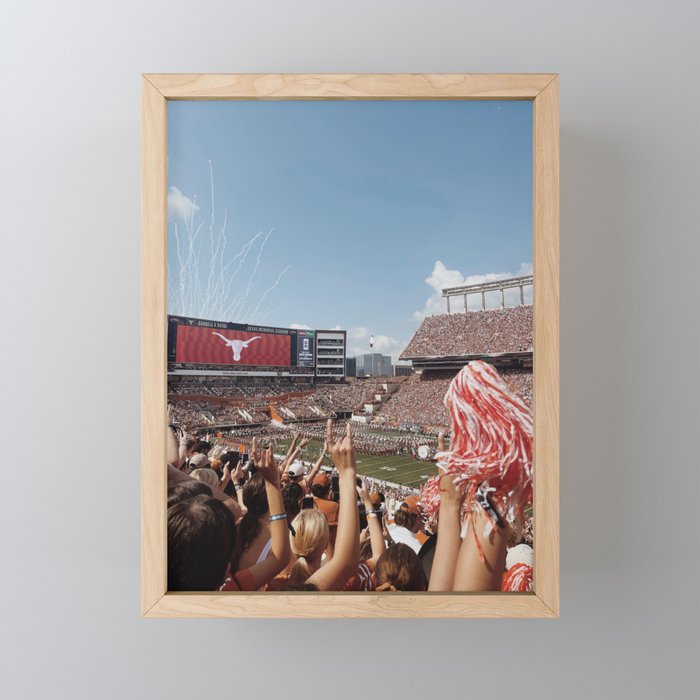 University of Texas Football Game Framed Mini Art Print