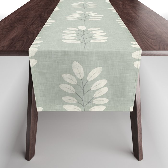 noble branches - sage Table Runner