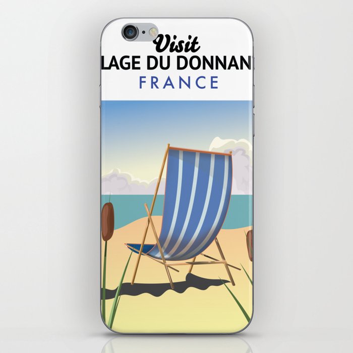 Plage du Donnant France beach travel poster. iPhone Skin