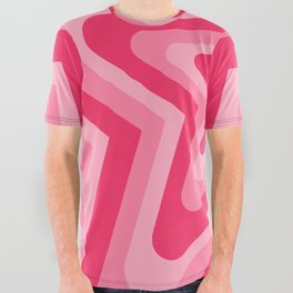 Coral StarBeat All Over Graphic Tee