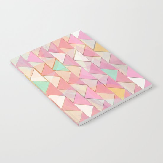 Pale Playful Chevron (8) Notebook