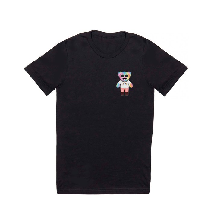 Punk Rainbow Bondage Bear Full T Shirt