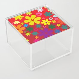 Flower Pattern Acrylic Box