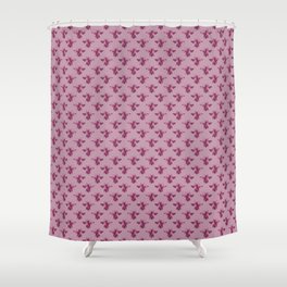 Pink Bees Pattern Shower Curtain