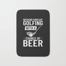 Golf Ball Golfing Player Golfer Training Beginner Bath Mat