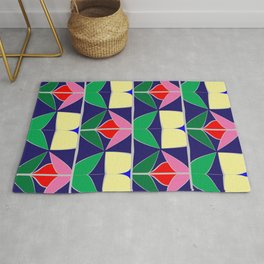 Abstract Towering Tulips Rug