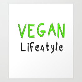 Vegan Lifestyle Art Print