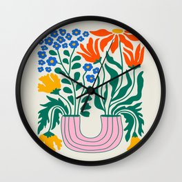 Flower Market 04: Madrid Wall Clock