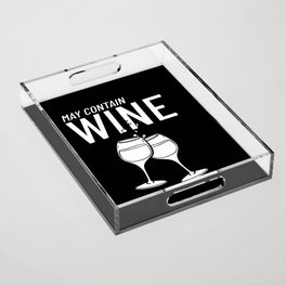 Wine Tasting Glass Red Bottle Taster Drinker Acrylic Tray