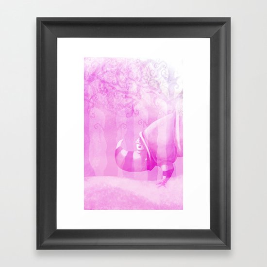 Ghostly Rhino Framed Art Print