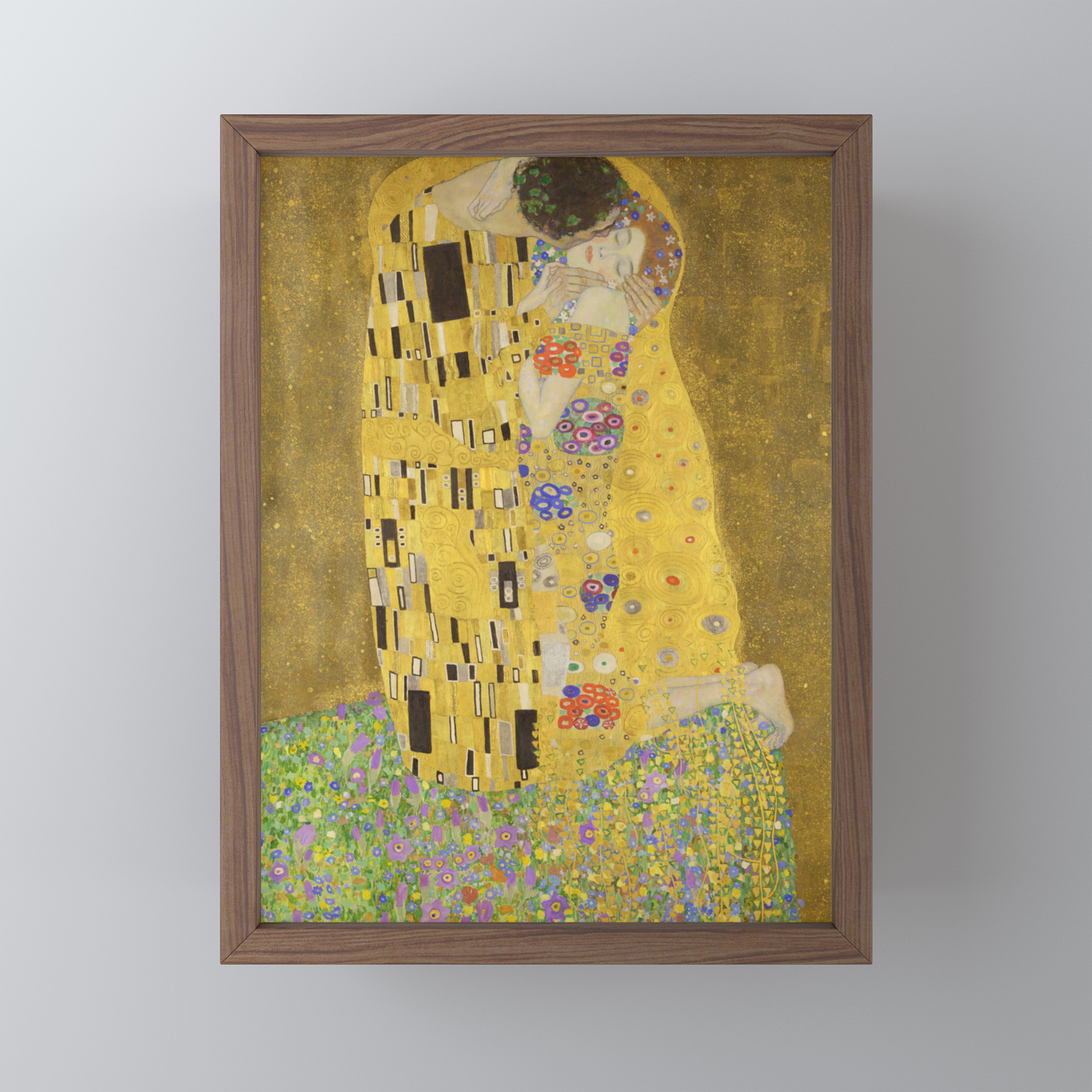 The Kiss By Gustav Klimt Framed Mini Art Print By Palazzoartgallery Society6