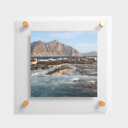 South Africa Photography - Ocean Waves Hitting The Rocks Floating Acrylic Print