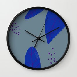 Cyaniello - Modern Minimal Abstract Painting Wall Clock