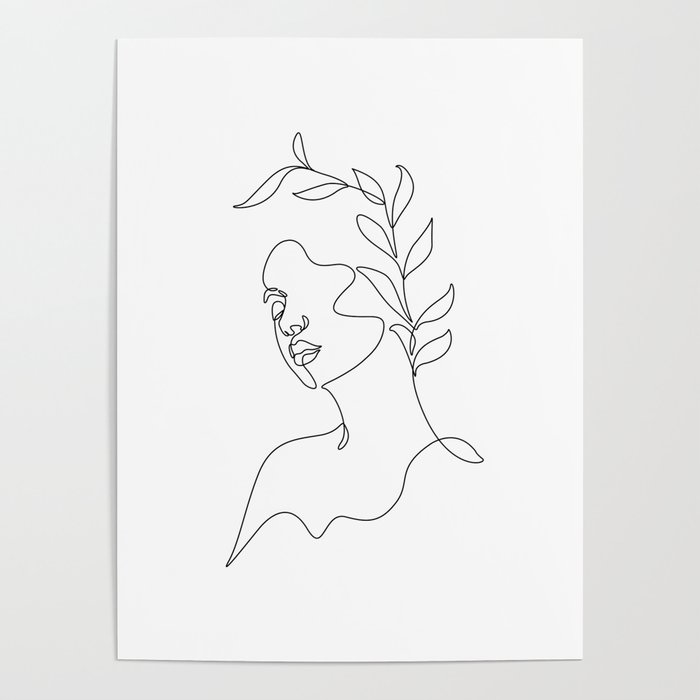 Botanical girl-a Poster