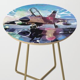 Fasbytes Aviation Helicopter Artwork  Side Table