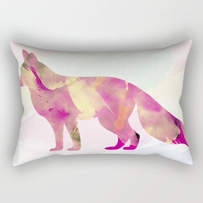 Abstract Fox Rectangular Pillow