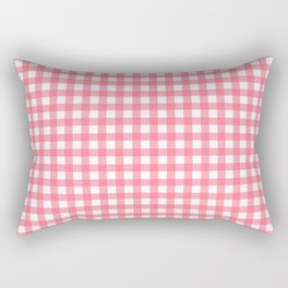 Pink Gingham Rectangular Pillow