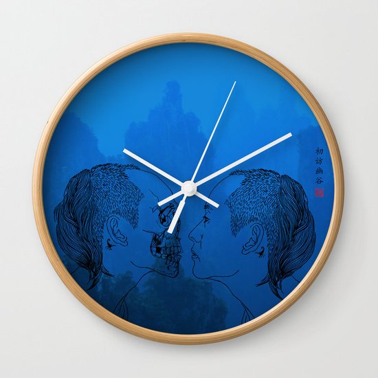 Self portrait-Another View Wall Clock