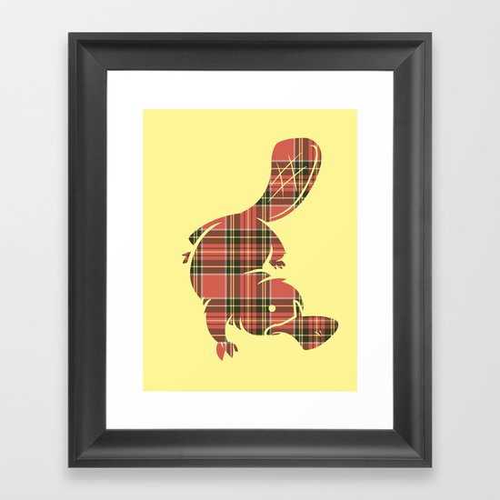 Plaid-apus Framed Art Print