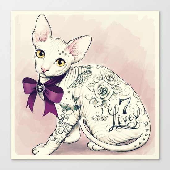 7 Lives Canvas Print