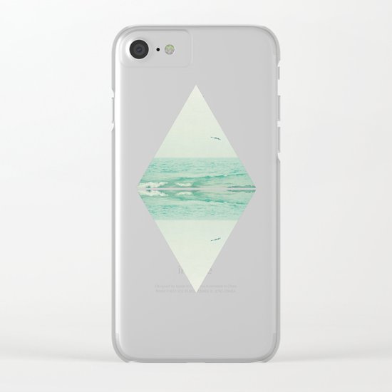 Parallel Waves Clear iPhone Case