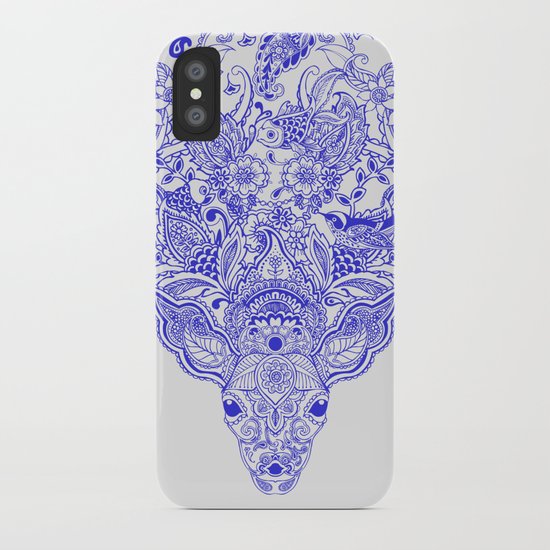 Little Blue Deer iPhone Case